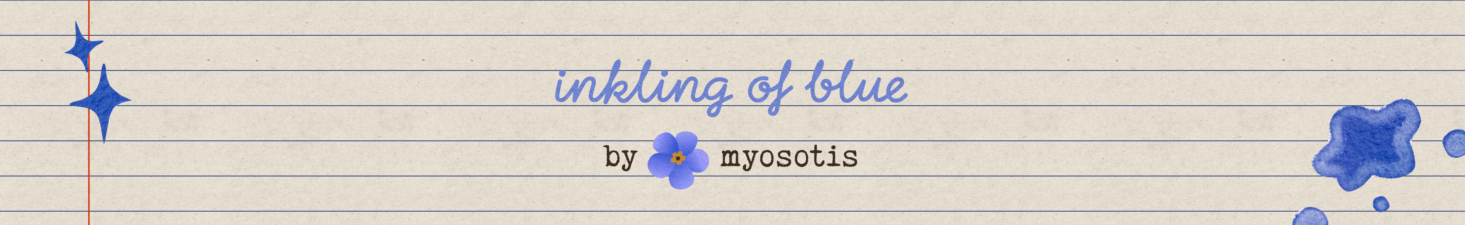 inkling of blue, by myosotis